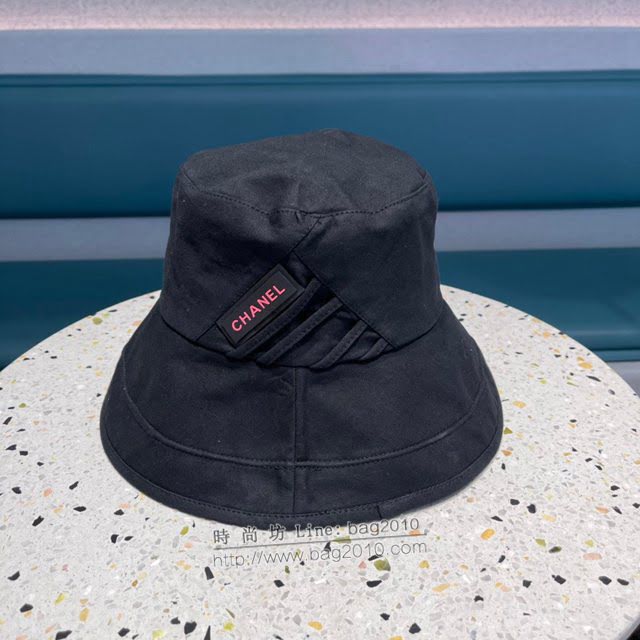 Chanel新品女士帽子 香奈兒斜標漁夫帽遮陽帽  mm1560
